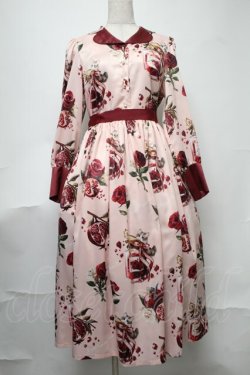 画像1: Royal Princess Alice / ルビー柘榴 Spinコラボ ワンピース M ピンク S-25-08-11-039-LO-OP-AS-ZS
