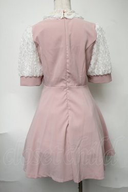 画像2: manon select / レース使いワンピース  ピンク S-25-08-11-040-LO-OP-SZ-ZS