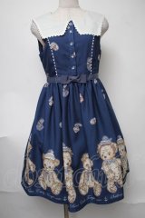 Emily Temple cute / Sailing Bearワンピース  ネイビー S-25-08-11-048-ET-OP-HR-ZS