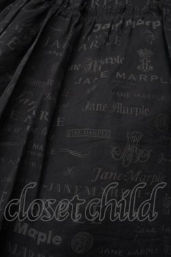 画像3: Jane Marple / シアーロゴのコットドレス  黒 S-25-08-11-049-JM-OP-AS-ZS