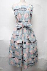 Jane Marple / Jolies broderies apron dress  ブルーグレー S-25-08-11-050-JM-OP-AS-ZS