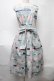 画像1: Jane Marple / Jolies broderies apron dress  ブルーグレー S-25-08-11-050-JM-OP-AS-ZS (1)