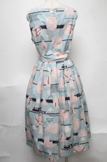 画像2: Jane Marple / Jolies broderies apron dress  ブルーグレー S-25-08-11-050-JM-OP-AS-ZT351 (2)