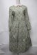 画像1: Jane Marple / Liberty William Morris いちご泥棒ワンピース  グリーン S-25-08-11-051-JM-OP-AS-ZS (1)