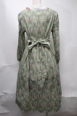 画像2: Jane Marple / Liberty William Morris いちご泥棒ワンピース  グリーン S-25-08-11-051-JM-OP-AS-ZI (2)
