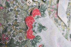 画像3: Jane Marple / Liberty William Morris いちご泥棒ワンピース  グリーン S-25-08-11-051-JM-OP-AS-ZS