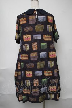 画像2: Jane Marple Dans Le Salon / Vintage Biscuits Canワンピース  ネイビー S-25-08-11-052-JM-OP-HR-ZS