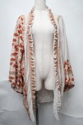 Hoshibako Works / 繁花集 和風レース羽織り  杏 S-25-08-11-056-LO-JA-AS-ZS