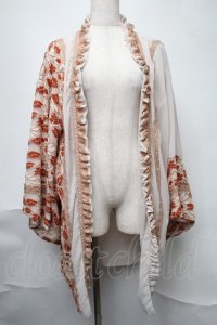 Hoshibako Works / 繁花集 和風レース羽織り  杏 S-25-08-11-056-LO-JA-AS-ZS