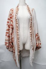 画像1: Hoshibako Works / 繁花集 和風レース羽織り  杏 S-25-08-11-056-LO-JA-AS-ZS (1)