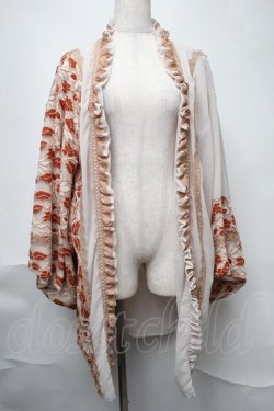 画像1: Hoshibako Works / 繁花集 和風レース羽織り  杏 S-25-08-11-056-LO-JA-AS-ZS