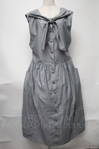 Physical Drop / 2wayスモックドレス  グレー S-25-08-11-058-LO-OP-AS-ZT483
