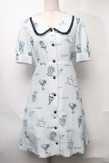 MILK / Petit tattooワンピース  サックス S-25-08-11-006-ML-OP-HR-ZS