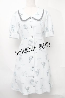 画像1: MILK / Petit tattooワンピース  サックス S-25-08-11-006-ML-OP-HR-ZI