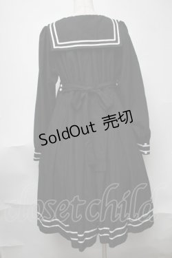 画像2: Physical Drop / スクエアセーラーワンピ  黒 S-25-08-11-059-LO-OP-HR-ZS