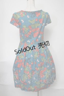 画像2: Jane Marple / springガーデンプリントのハイウエストホルターサンドレス  ブルー S-25-08-11-066-JM-SK-HR-ZT351