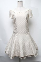 MILK / ドットワンピース  ベージュ S-25-08-11-007-ML-OP-AS-ZS