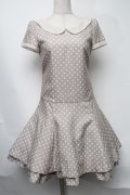 MILK / ドットワンピース  ベージュ S-25-08-11-008-ML-OP-AS-ZS