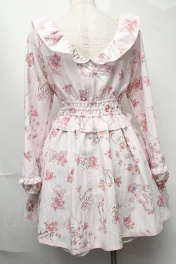 画像2: LIZ LISA / フラワーレター柄ワンピース  ピンク S-25-08-11-009-LO-OP-AS-ZS