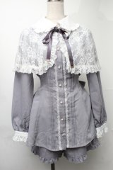 Secret Honey / レースケープ付長袖セットアップ 2 グレー S-25-08-11-010-CA-OP-SZ-ZS
