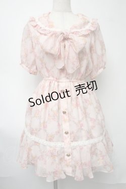 画像1: LIZ LISA / アンティーク花柄ワンピース  ピンク S-25-08-11-014-LO-OP-AS-ZI