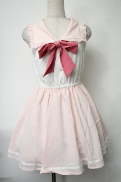 画像1: TRALALA / セーラーワンピース  ピンク S-25-08-11-025-LO-OP-AS-ZS