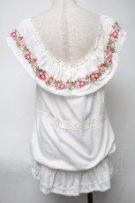 画像2: LIZ LISA / お花刺繍チュニック 0 白 S-25-08-11-026-LO-OP-SZ-ZI (2)