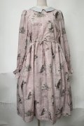 Perla nell'ostrica / キャットサーカス襟付きワンピース  ピンク S-25-08-11-028-LO-OP-HR-ZS