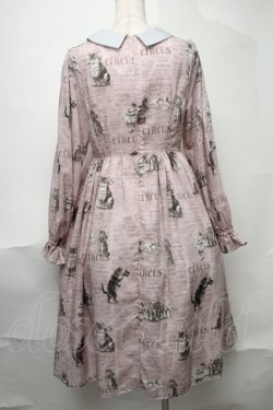 画像2: Perla nell'ostrica / キャットサーカス襟付きワンピース  ピンク S-25-08-11-028-LO-OP-HR-ZS