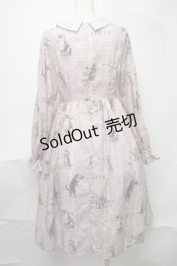 画像2: Perla nell'ostrica / キャットサーカス襟付きワンピース  ピンク S-25-08-11-028-LO-OP-HR-ZT471