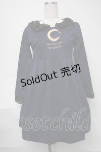DearMyLove / 月刺繍ドリーミーワンピース  紺 S-25-08-11-029-EL-OP-HR-ZS