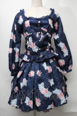 LIZ LISA / スウィートローズセットアップ 0 紺 S-25-08-11-004-LO-OP-SZ-ZS