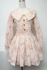 LIZ LISA / 花柄ワンピース  ピンク S-25-08-11-034-LO-OP-AS-ZS