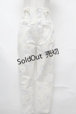 画像1: LIZ　LISA / ひまわり柄ハイウエストパンツ 0 イエロー S-25-08-13-057-LO-PA-SZ-ZT483