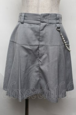 画像1: axes femme / パールチェーンキュロット  グレー S-25-08-13-059-AX-PA-HR-ZS