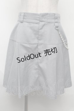 画像1: axes femme / パールチェーンキュロット  グレー S-25-08-13-059-AX-PA-HR-ZS