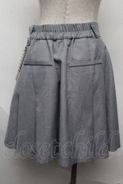 画像2: axes femme / パールチェーンキュロット  グレー S-25-08-13-059-AX-PA-HR-ZS