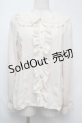 axes femme kawaii / ローズレースブラウス  オフ S-25-08-13-008-AX-BL-AS-ZS