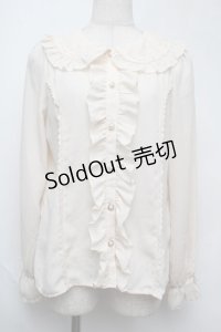 axes femme kawaii / ローズレースブラウス  オフ S-25-08-13-008-AX-BL-AS-ZS