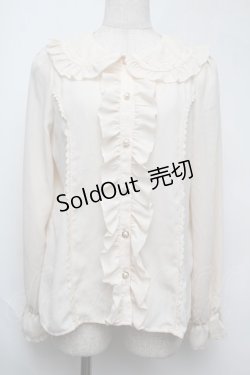 画像1: axes femme kawaii / ローズレースブラウス  オフ S-25-08-13-008-AX-BL-AS-ZS
