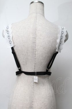 画像2: MILK / Laceハーネス  黒ｘ白 S-25-08-13-001-ML-ZA-HR-ZS