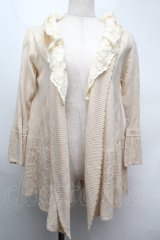 axes femme / レース襟カーディガン  オフ S-25-08-13-011-AX-TO-AS-ZS