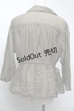 画像2: axes femme POETIQUE / レースデザインシアーブルゾン  カーキ S-25-08-13-014-AX-TO-AS-ZS