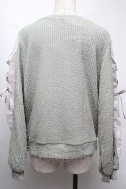 画像2: axes femme / 袖レースアップデザインプルオーバー  ミント S-25-08-13-015-AX-TO-AS-ZS