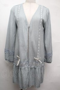 axes femme / ローウエスト切替トッパーカーデ  グリーン S-25-08-13-016-AX-OP-AS-ZS