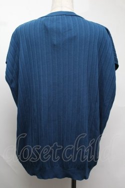 画像2: axes femme / リブニットプルオーバー  ブルー S-25-08-13-019-AX-TO-AS-ZS