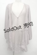 axes femme / レイヤードカーディガン  グレージュ S-25-08-13-024-AX-TO-AS-ZS
