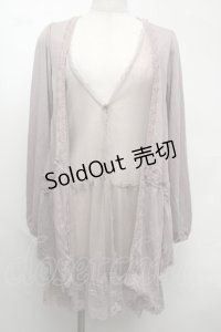axes femme / レイヤードカーディガン  グレージュ S-25-08-13-024-AX-TO-AS-ZS
