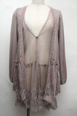 画像1: axes femme / レイヤードカーディガン  グレージュ S-25-08-13-024-AX-TO-AS-ZS