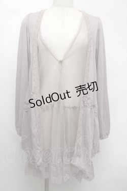 画像1: axes femme / レイヤードカーディガン  グレージュ S-25-08-13-024-AX-TO-AS-ZS